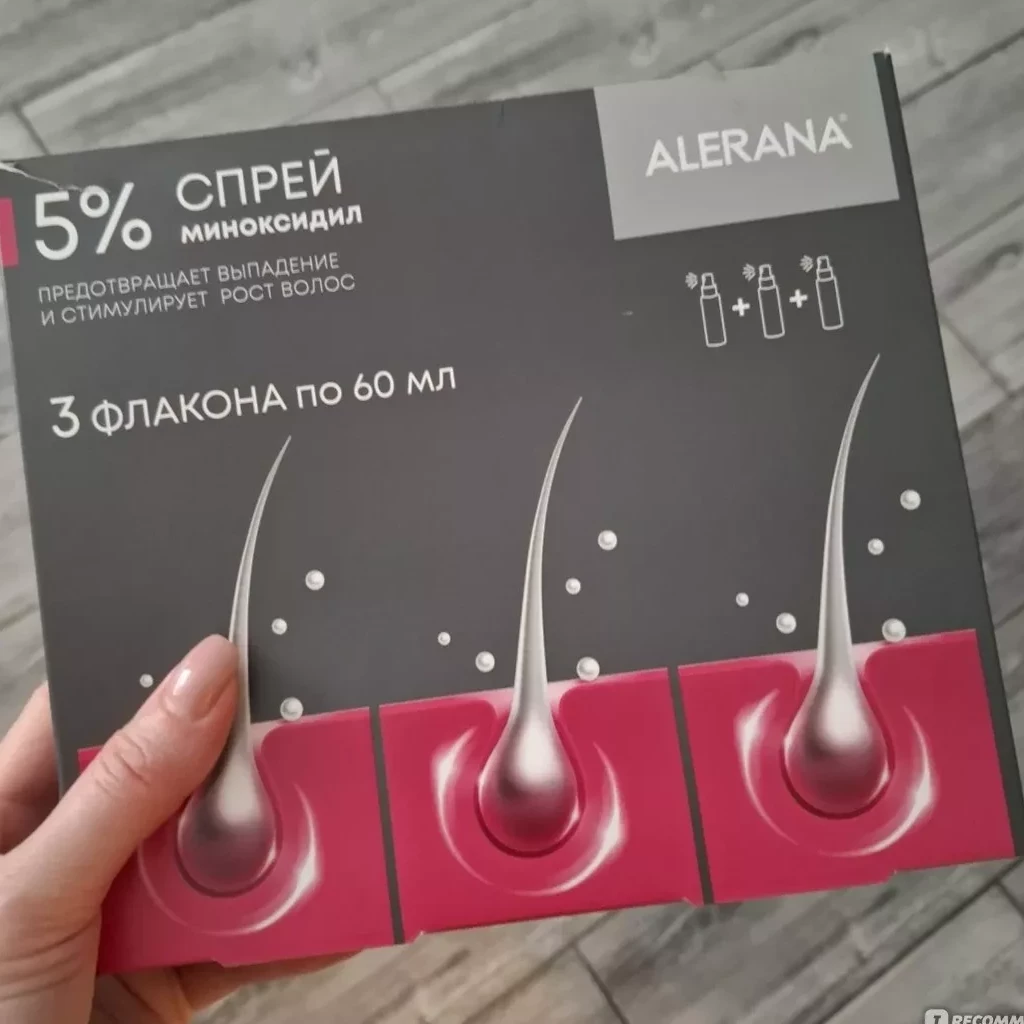 Алерана спрей для наружного применения 5 % 60 мл 3 шт