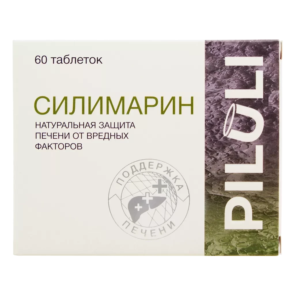 PILULI Силимарин (Гепо Комплекс) таблетки покрыт.об. массой 165 мг 60 шт