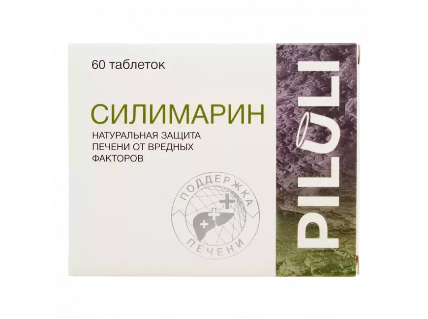 PILULI Силимарин (Гепо Комплекс) таблетки покрыт.об. массой 165 мг 60 шт